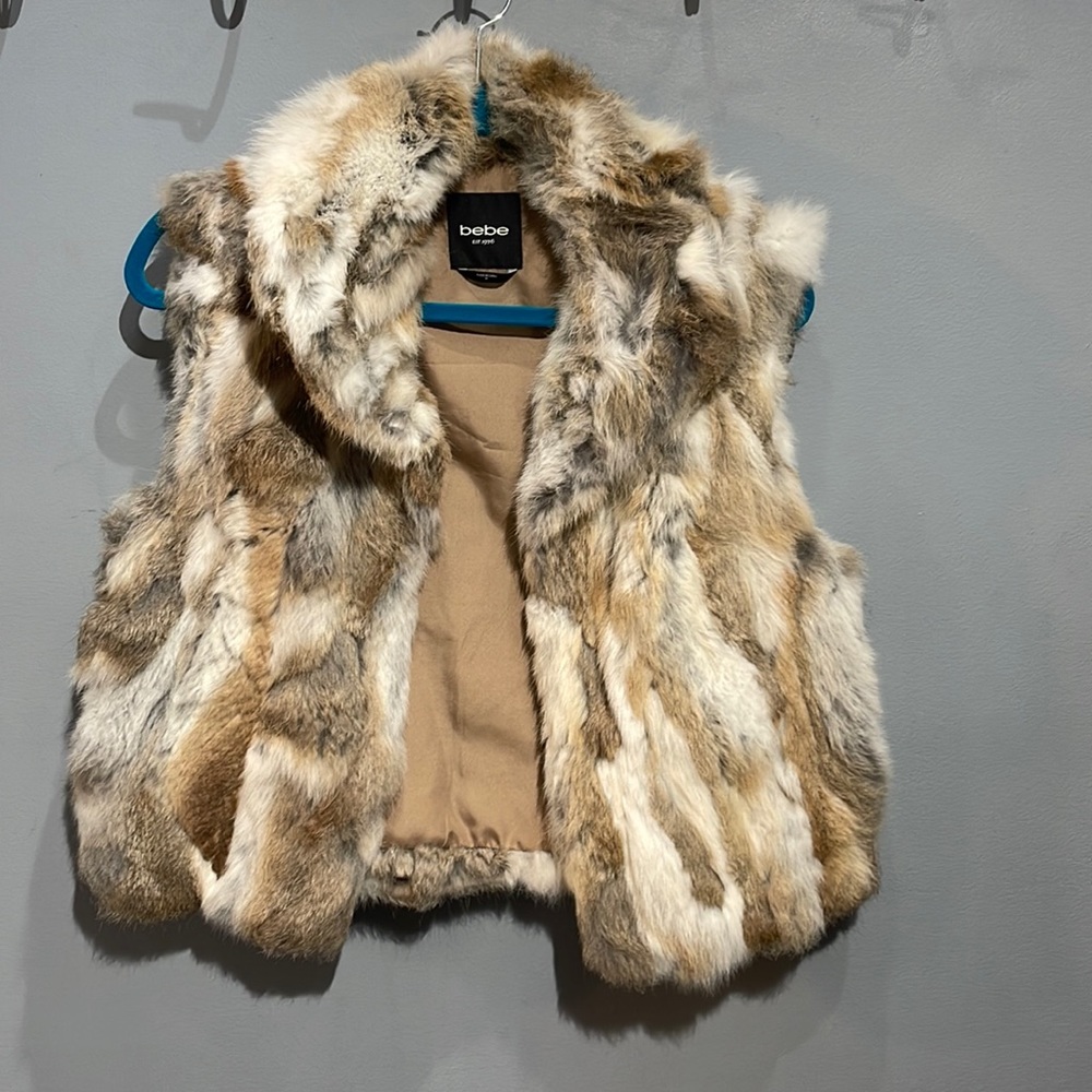 My favorite! Real Fur vest ( dyed rabbit fur)